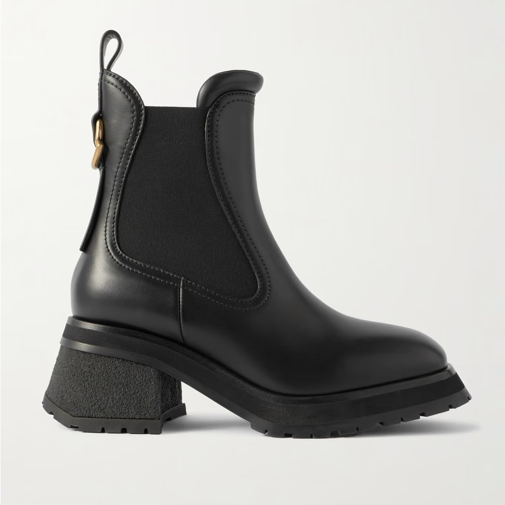New Moncler Gigi Embellished Chelsea Boots Booties